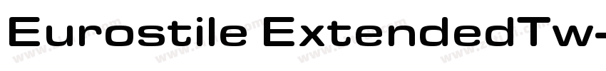 Eurostile ExtendedTw字体转换